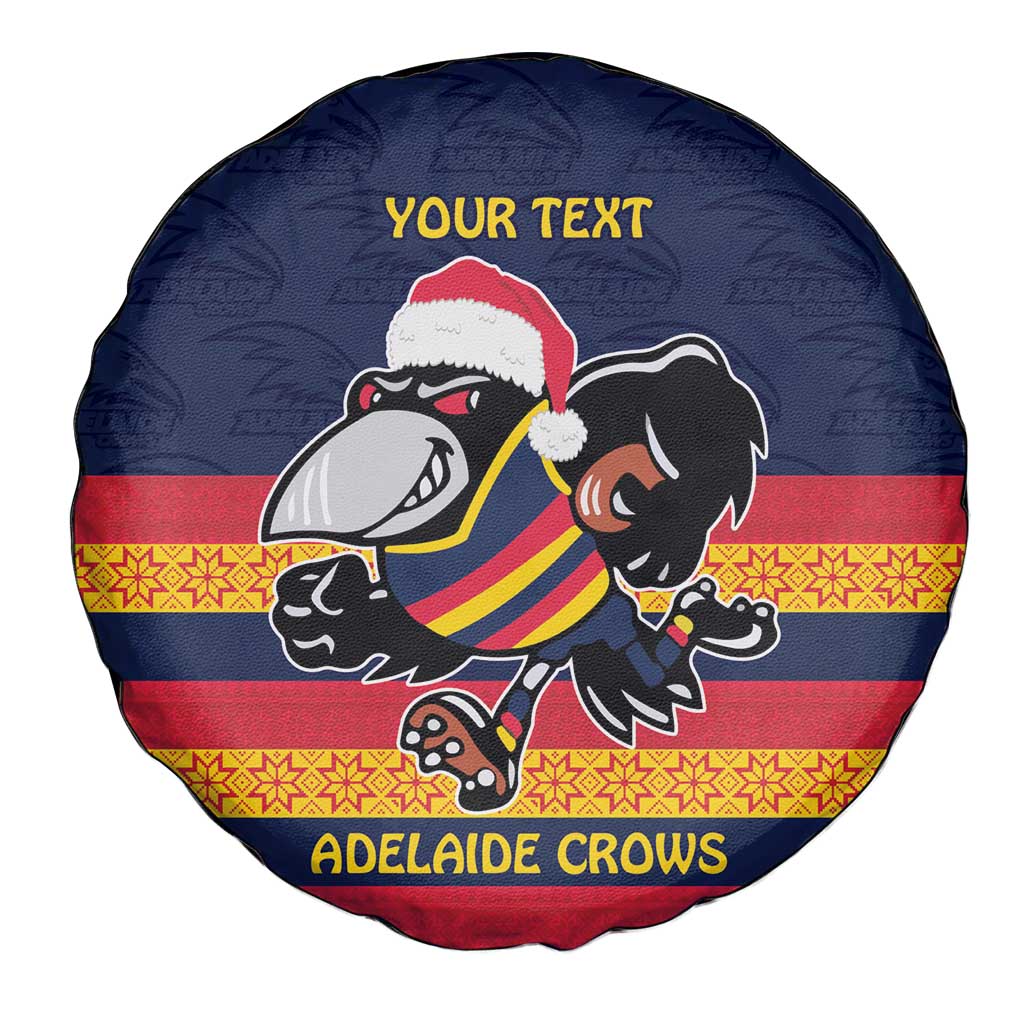AFL Adelaide Christmas Personalised Spare Tire Cover with Crows Mascot