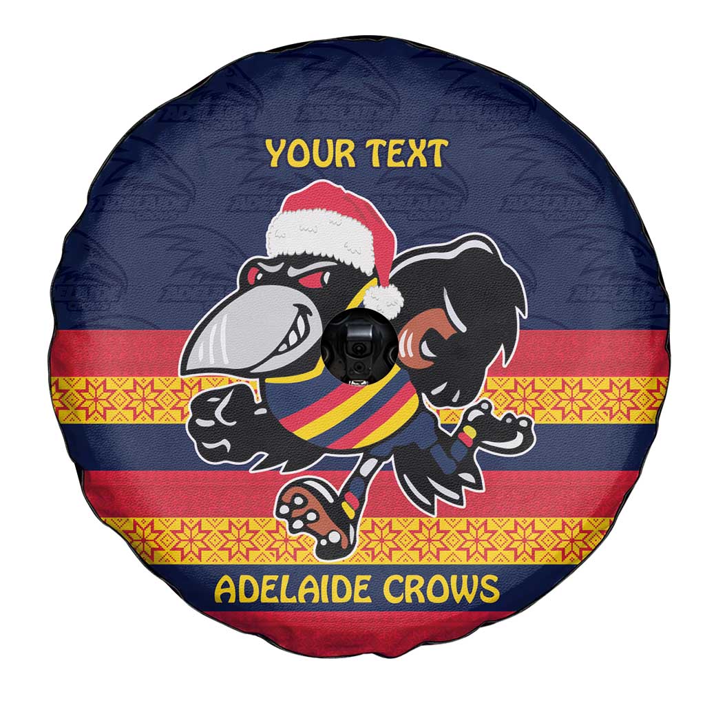AFL Adelaide Christmas Personalised Spare Tire Cover with Crows Mascot
