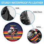 AFL Adelaide Christmas Personalised Spare Tire Cover with Crows Mascot