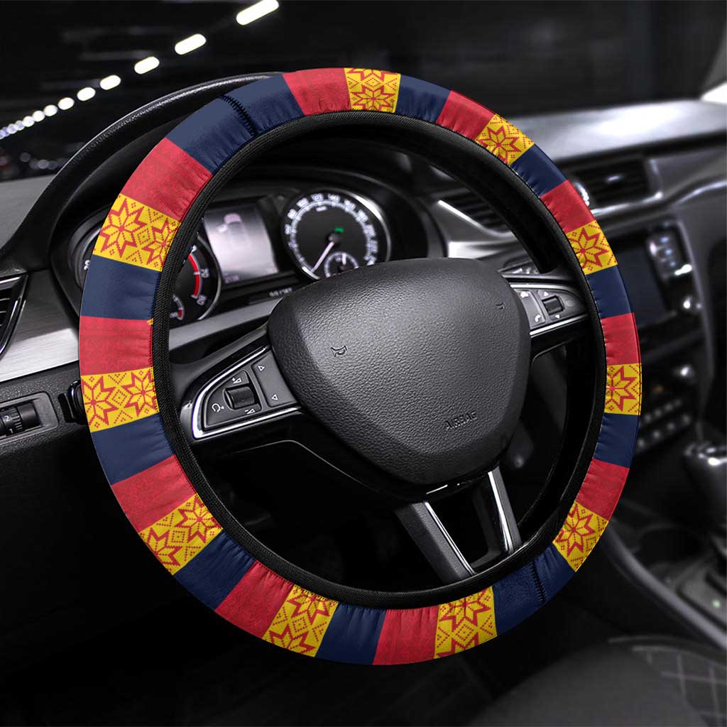 AFL Adelaide Christmas Steering Wheel Cover with Crows Mascot