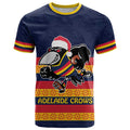 AFL Adelaide Christmas Personalised T Shirt with Crows Mascot