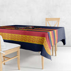 AFL Adelaide Christmas Personalised Tablecloth with Crows Mascot