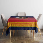 AFL Adelaide Christmas Personalised Tablecloth with Crows Mascot