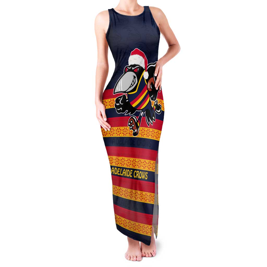 AFL Adelaide Christmas Personalised Tank Maxi Dress with Crows Mascot