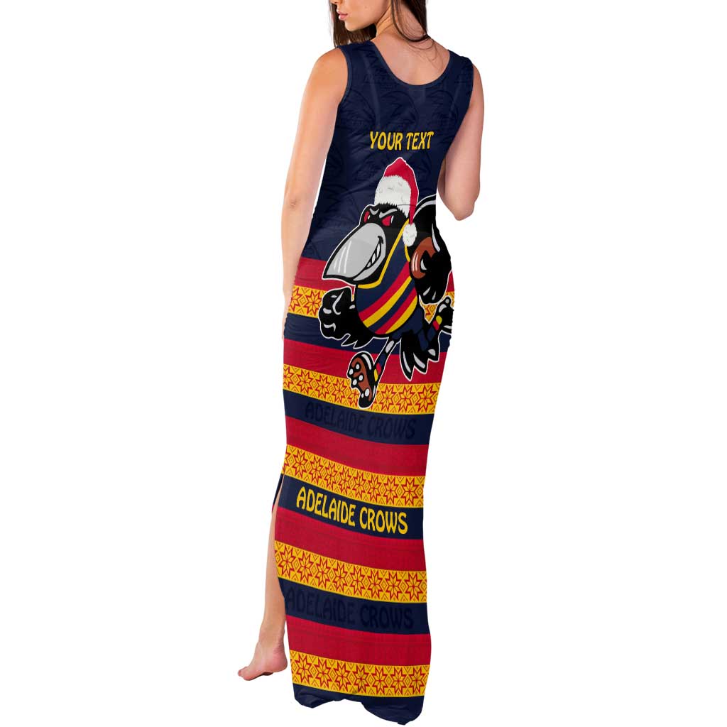 AFL Adelaide Christmas Personalised Tank Maxi Dress with Crows Mascot