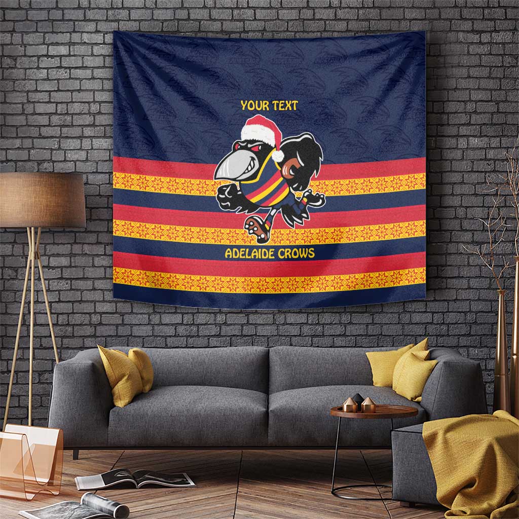 AFL Adelaide Christmas Personalised Tapestry with Crows Mascot