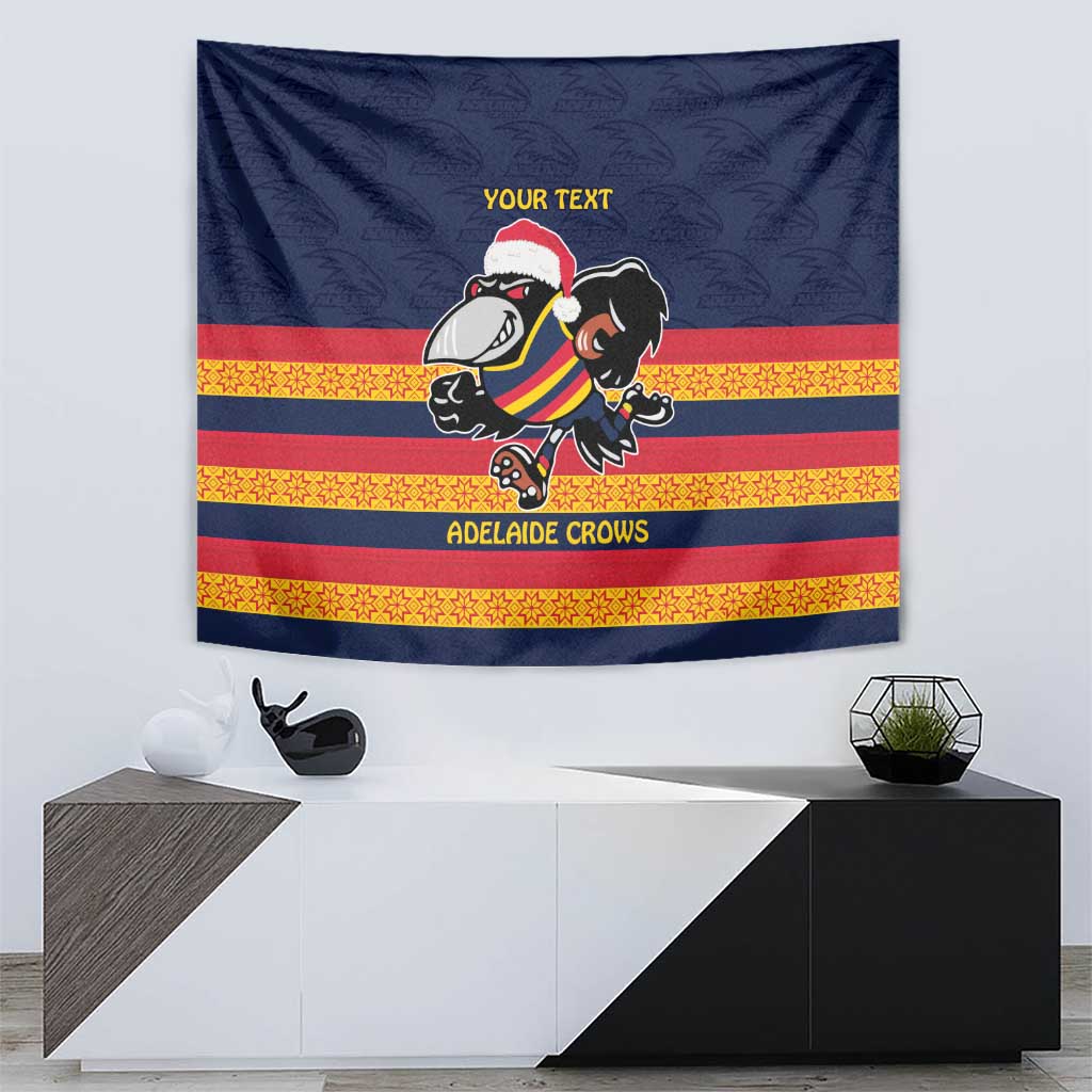 AFL Adelaide Christmas Personalised Tapestry with Crows Mascot