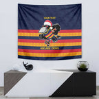 AFL Adelaide Christmas Personalised Tapestry with Crows Mascot