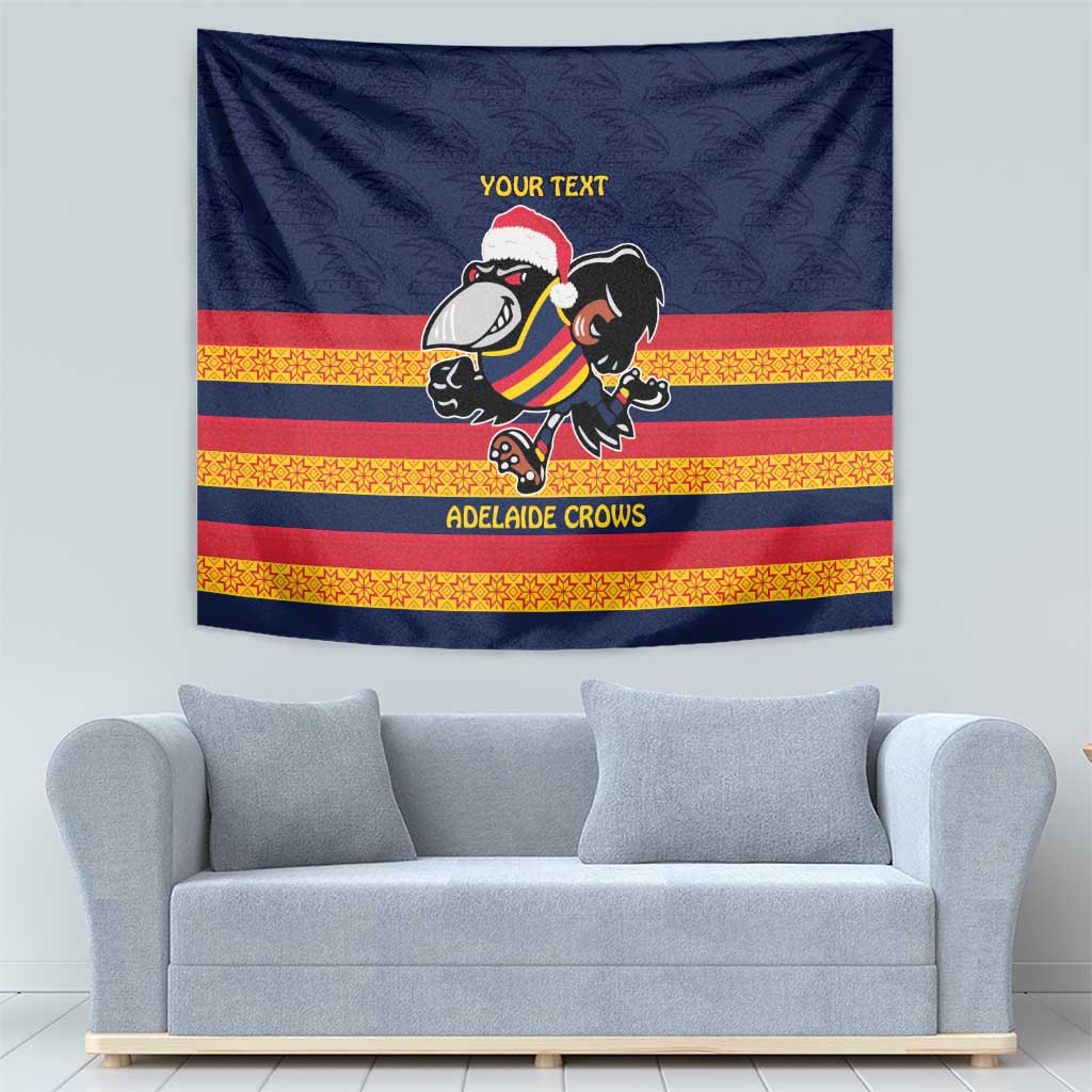 AFL Adelaide Christmas Personalised Tapestry with Crows Mascot