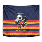 AFL Adelaide Christmas Personalised Tapestry with Crows Mascot