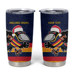 AFL Adelaide Christmas Personalised Tumbler Cup with Crows Mascot