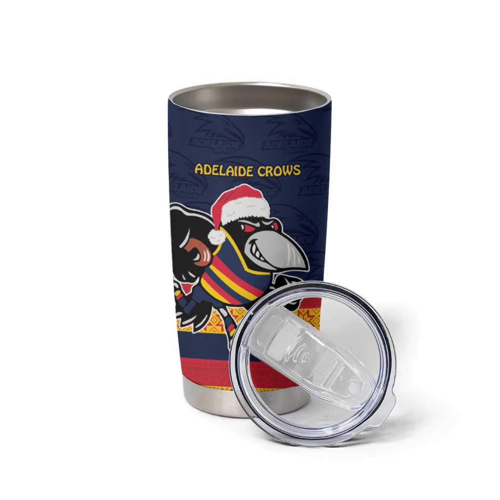 AFL Adelaide Christmas Personalised Tumbler Cup with Crows Mascot