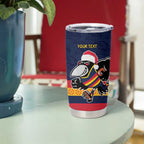AFL Adelaide Christmas Personalised Tumbler Cup with Crows Mascot