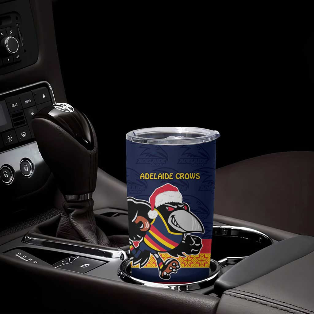 AFL Adelaide Christmas Personalised Tumbler Cup with Crows Mascot
