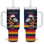 AFL Adelaide Christmas Personalised Tumbler With Handle with Crows Mascot