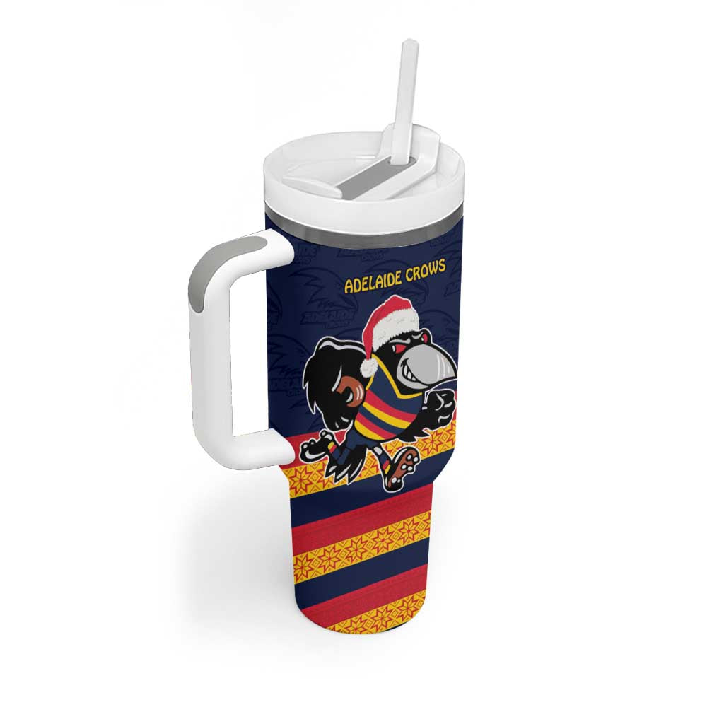 AFL Adelaide Christmas Personalised Tumbler With Handle with Crows Mascot