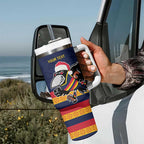 AFL Adelaide Christmas Personalised Tumbler With Handle with Crows Mascot