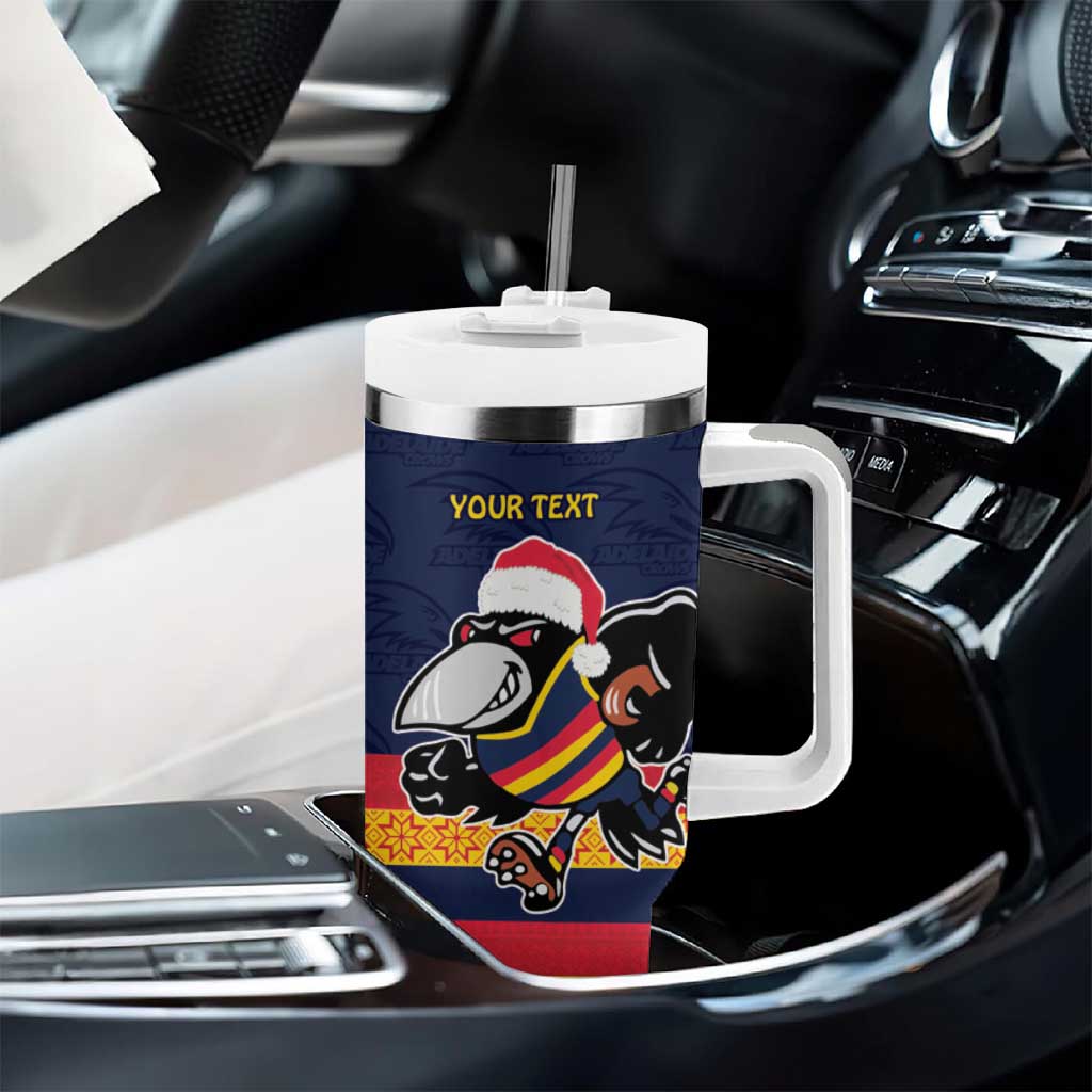 AFL Adelaide Christmas Personalised Tumbler With Handle with Crows Mascot