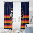 AFL Adelaide Christmas Personalised Window Curtain with Crows Mascot