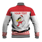 AFL Sydney Christmas Personalised Baseball Jacket with Swans Mascot Simple Style