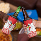 AFL Sydney Christmas Personalised 4 in 1 Can Cooler Tumbler with Swans Mascot Simple Style