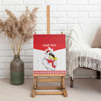 AFL Sydney Christmas Personalised Canvas Wall Art with Swans Mascot Simple Style