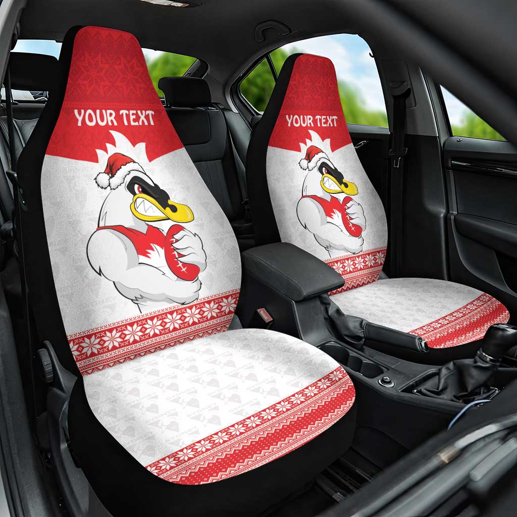 AFL Sydney Christmas Personalised Car Seat Cover with Swans Mascot Simple Style