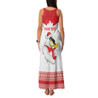 AFL Sydney Christmas Personalised Family Matching Tank Maxi Dress and Hawaiian Shirt with Swans Mascot Simple Style