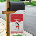 AFL Sydney Christmas Personalised Garden Flag with Swans Mascot Simple Style