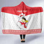 AFL Sydney Christmas Personalised Hooded Blanket with Swans Mascot Simple Style