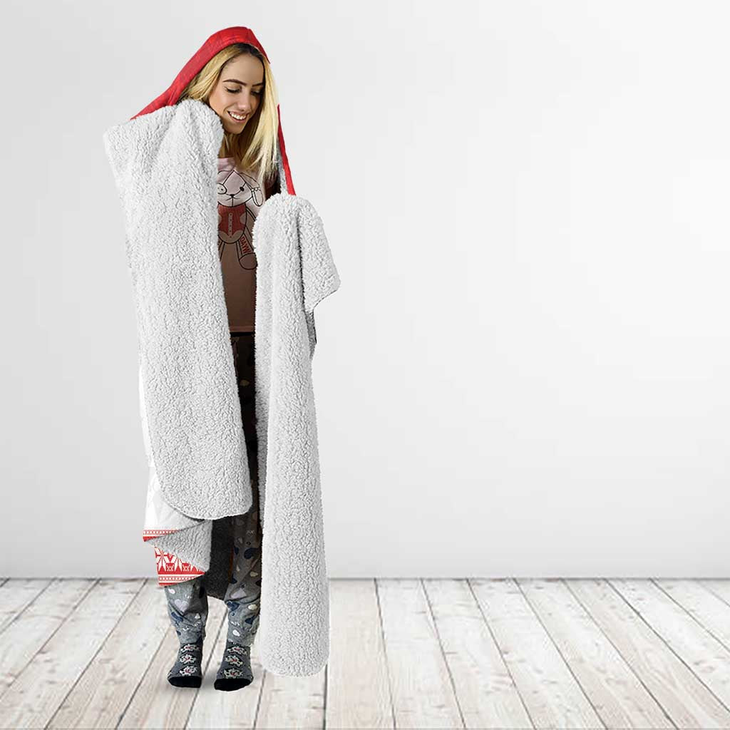AFL Sydney Christmas Personalised Hooded Blanket with Swans Mascot Simple Style