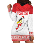 AFL Sydney Christmas Personalised Hoodie Dress with Swans Mascot Simple Style