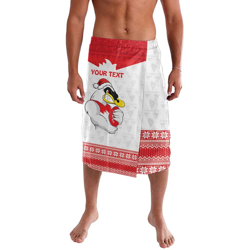 AFL Sydney Christmas Personalised Lavalava with Swans Mascot Simple Style