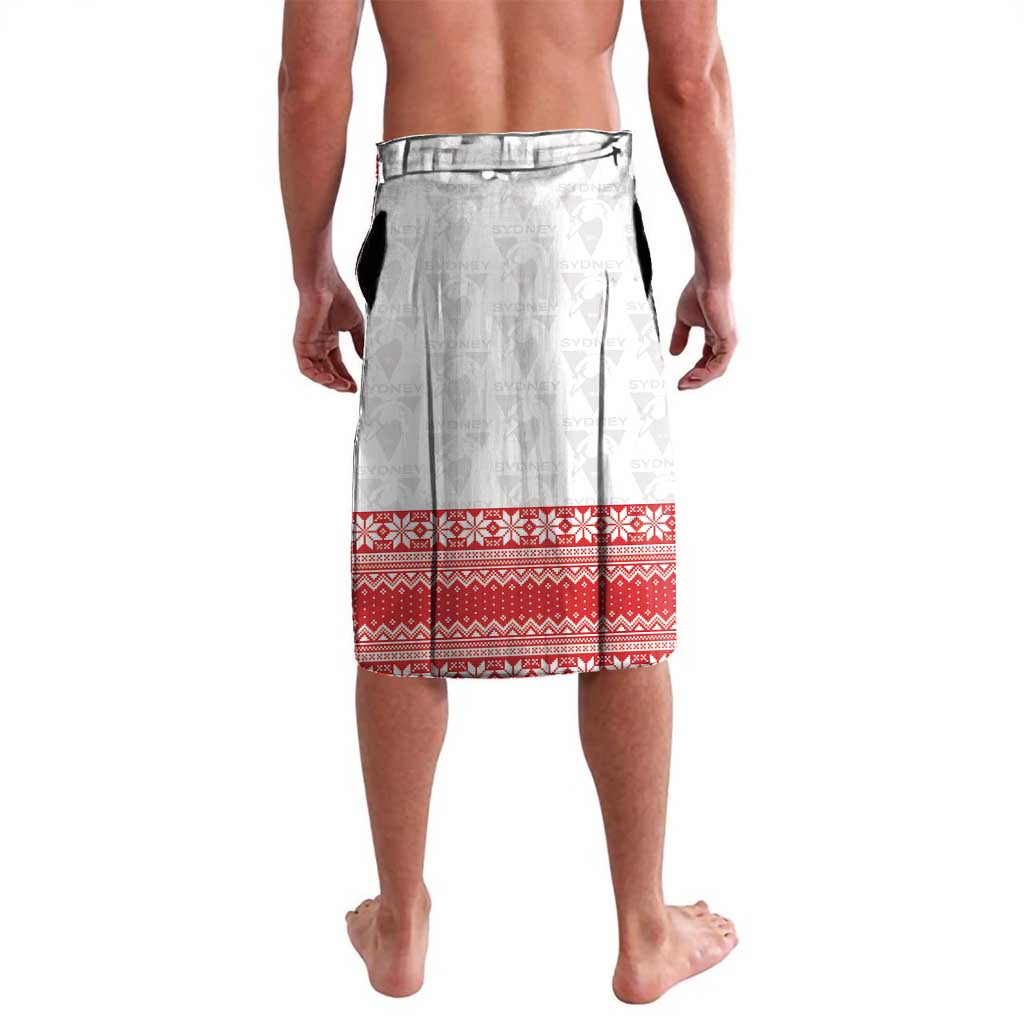 AFL Sydney Christmas Personalised Lavalava with Swans Mascot Simple Style