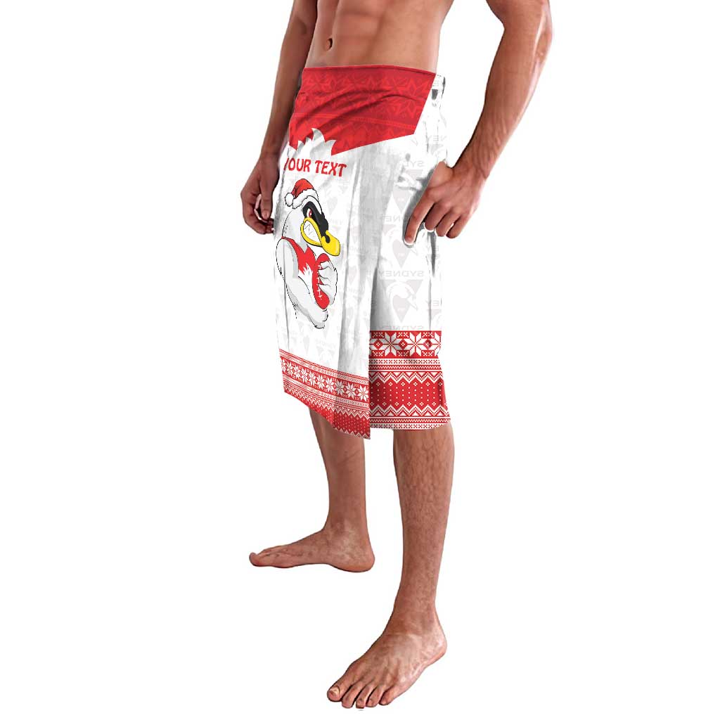 AFL Sydney Christmas Personalised Lavalava with Swans Mascot Simple Style