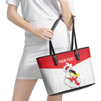AFL Sydney Christmas Personalised Leather Tote Bag with Swans Mascot Simple Style