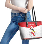 AFL Sydney Christmas Personalised Leather Tote Bag with Swans Mascot Simple Style