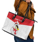 AFL Sydney Christmas Personalised Leather Tote Bag with Swans Mascot Simple Style