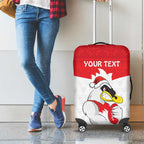 AFL Sydney Christmas Personalised Luggage Cover with Swans Mascot Simple Style