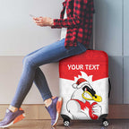AFL Sydney Christmas Personalised Luggage Cover with Swans Mascot Simple Style