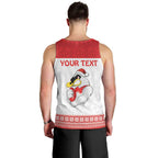AFL Sydney Christmas Personalised Men Tank Top with Swans Mascot Simple Style