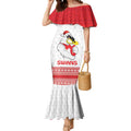 AFL Sydney Christmas Personalised Mermaid Dress with Swans Mascot Simple Style