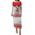 AFL Sydney Christmas Personalised Puletasi with Swans Mascot Simple Style
