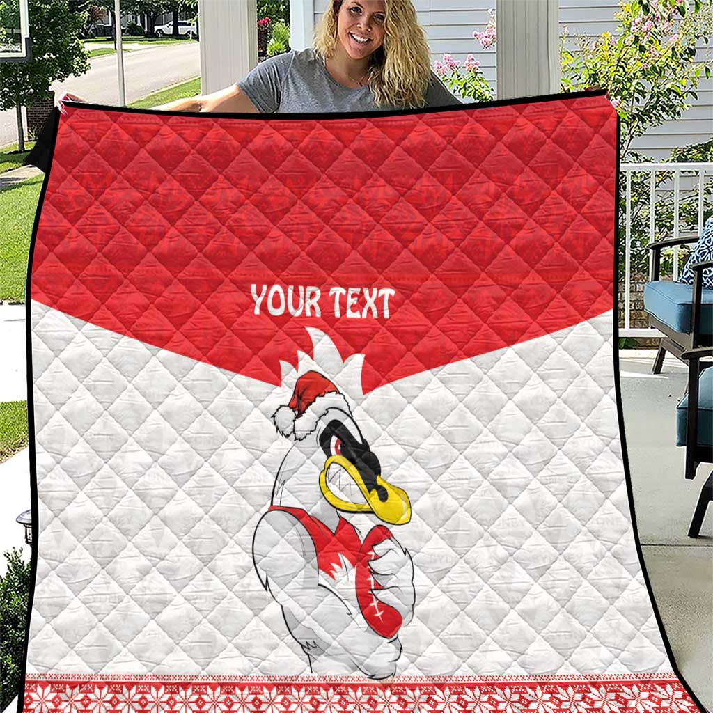 AFL Sydney Christmas Personalised Quilt with Swans Mascot Simple Style