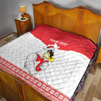 AFL Sydney Christmas Personalised Quilt with Swans Mascot Simple Style