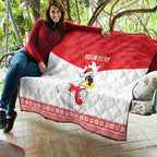 AFL Sydney Christmas Personalised Quilt with Swans Mascot Simple Style