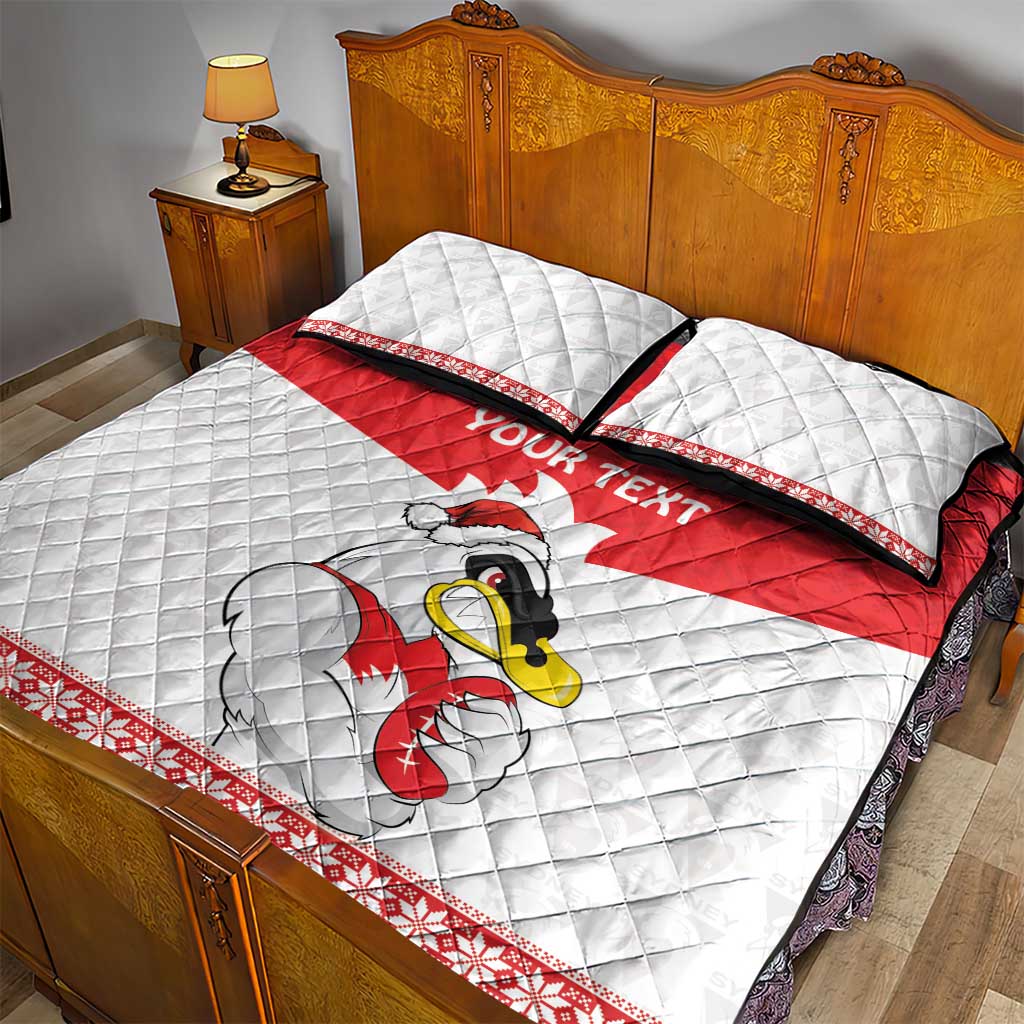 AFL Sydney Christmas Personalised Quilt Bed Set with Swans Mascot Simple Style