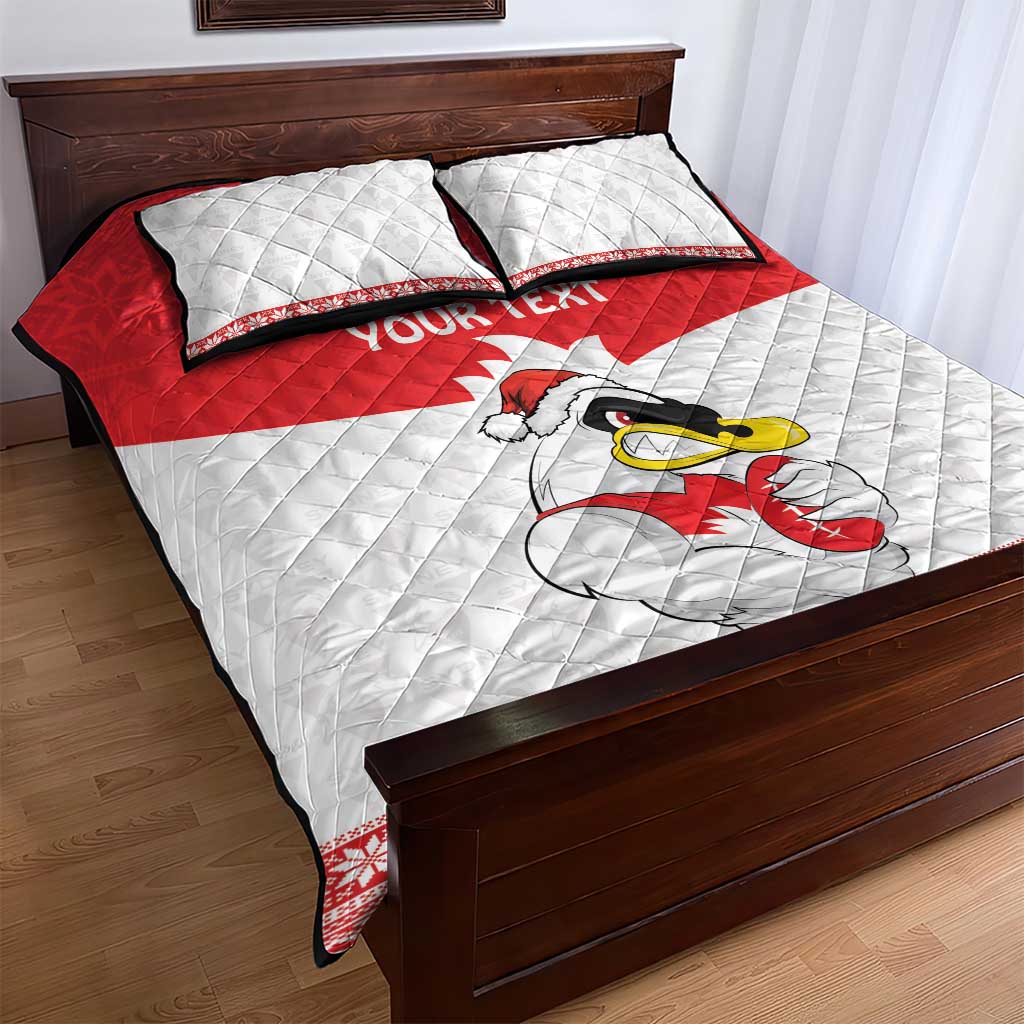 AFL Sydney Christmas Personalised Quilt Bed Set with Swans Mascot Simple Style