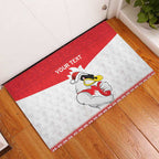 AFL Sydney Christmas Personalised Rubber Doormat with Swans Mascot Simple Style