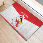 AFL Sydney Christmas Personalised Rubber Doormat with Swans Mascot Simple Style